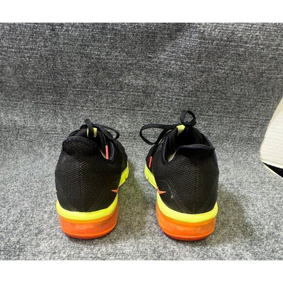 Nike Air Max Mens 11 Sequent 3 'Black Orange Volt lightweight mesh upper - Picture 3 of 16